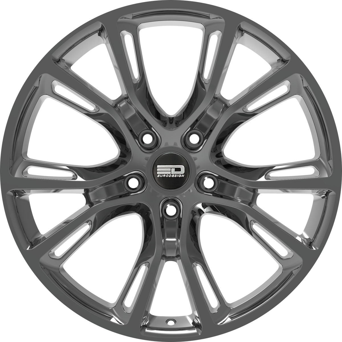 Euro Design SRT - EFS Hyper Black 18x8 +35 5x100|5x105|5x110|5x112|5x115|5x118|5x108|5x114.3|5x98mm 72.6mm - Wheelwiz