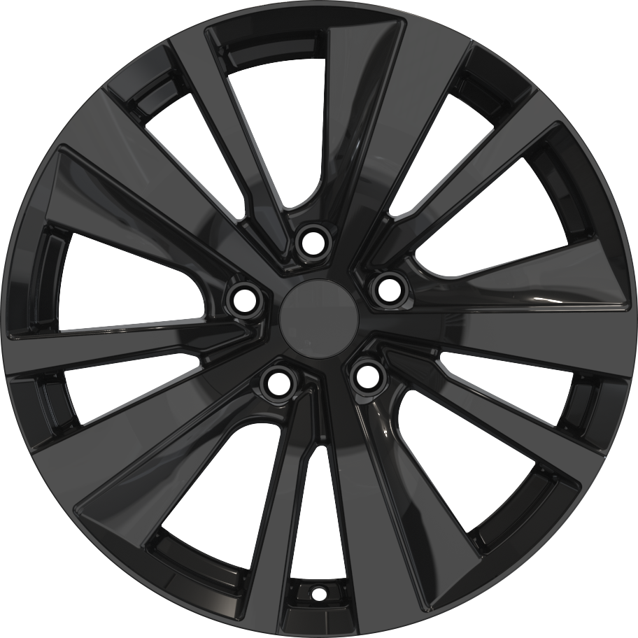 YKW Replica MF1 Gloss Black 17x7.5 +40 5x114.3mm 66.1mm - Wheelwiz