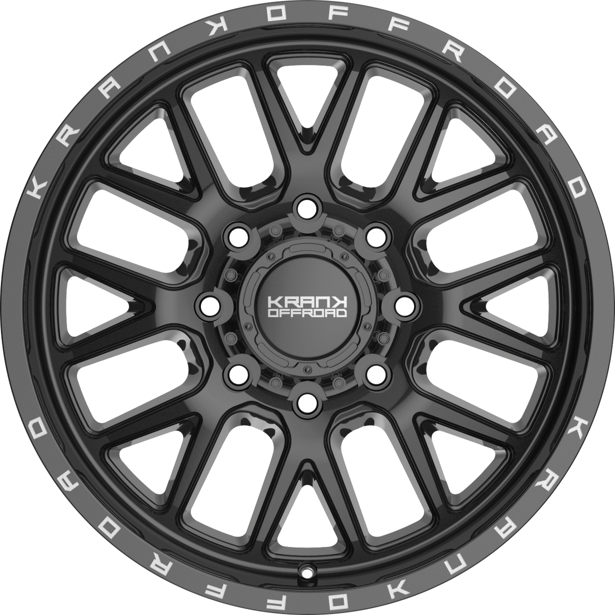 Krank Fuse Gloss Black 22x10 -18 8x165.1mm 125.1mm - Wheelwiz