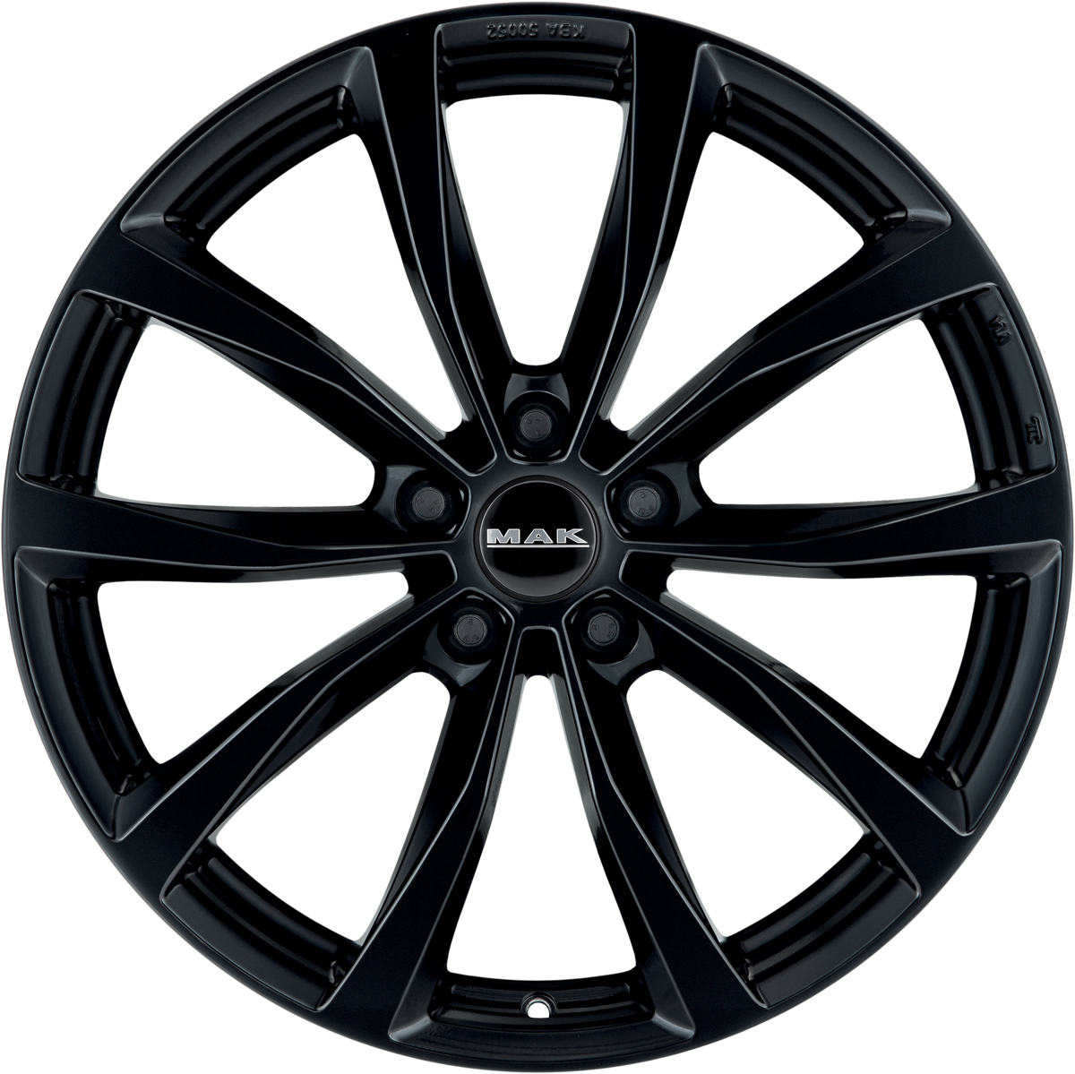 MAK Wolf Gloss Black 19x7.5 +50 5x112mm 57.1mm - Wheelwiz
