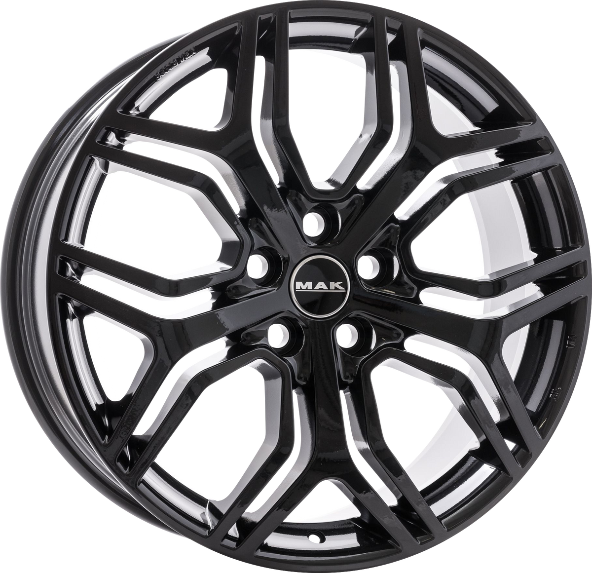 MAK KINGDOM Matte Black 20x8.5 +42 5x108mm 63.4mm - Wheelwiz