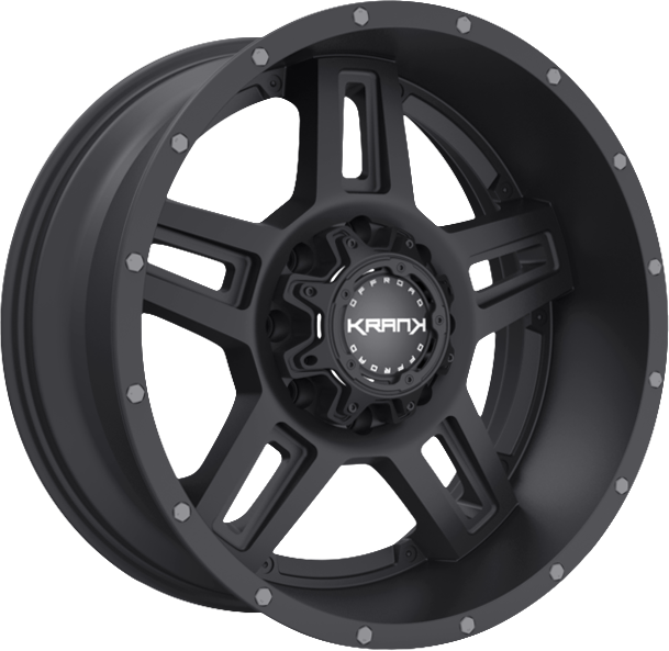 Krank Hammer Satin Black 20x9 +18 6x135|6x139.7mm 108mm - Wheelwiz