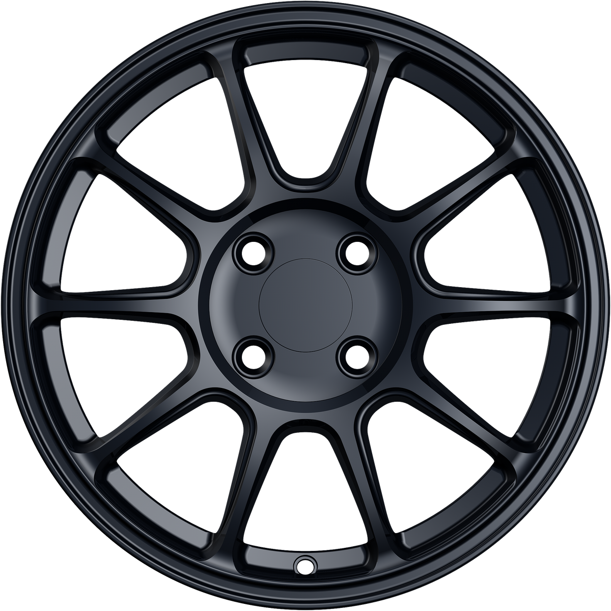 YKW Replica MF27 Gloss Black 15x6.5 +35 4x100mm 67.1mm - Wheelwiz