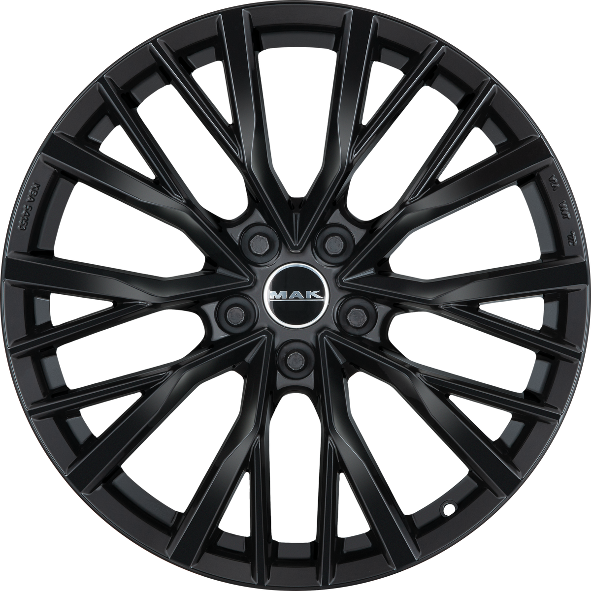 MAK Kent Gloss Black 22x9 +43 5x108mm 63.4mm - Wheelwiz