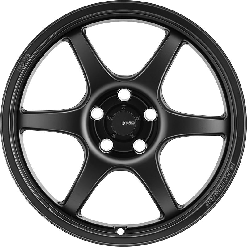 Konig Hexaform Matte Black 18x8.5 +43 5x112mm 66.6mm - Wheelwiz