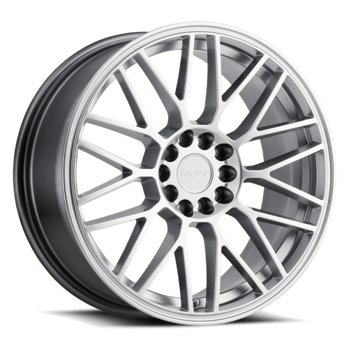 Ruff OVERDRIVE Hyper Silver 18x8 +38 5x100|5x114.3mm 72.1mm - WheelWiz