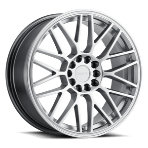 Ruff OVERDRIVE Hyper Silver 18x8 +38 5x108|5x114.3mm 72.1mm - WheelWiz