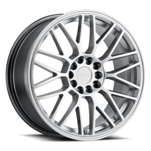 Ruff OVERDRIVE Hyper Silver 18x8 +38 5x108|5x114.3mm 72.1mm - WheelWiz