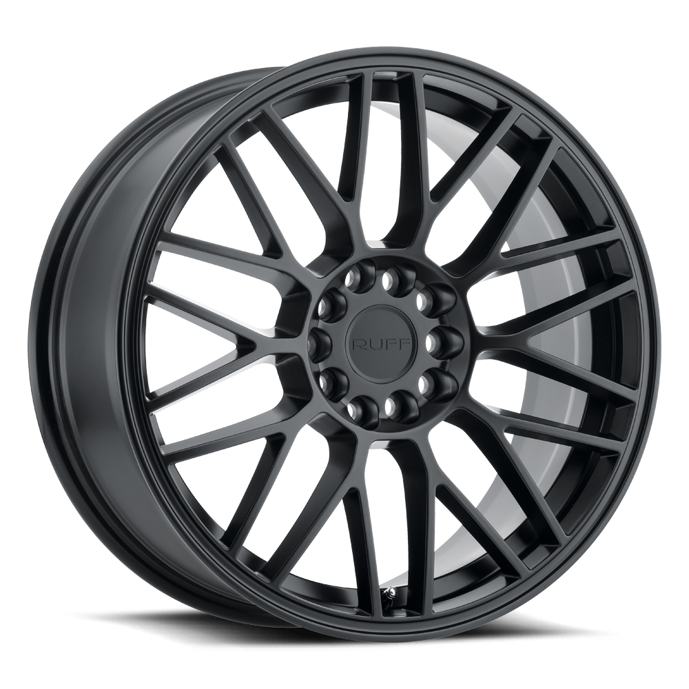 Ruff OVERDRIVE Matte Black 17x7.5 +38 5x100|5x114.3mm 72.1mm - WheelWiz