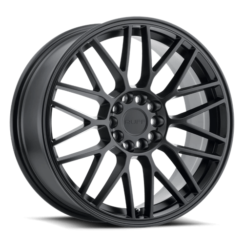Ruff OVERDRIVE Matte Black 18x8 +38 5x112|5x120mm 72.1mm - Wheelwiz