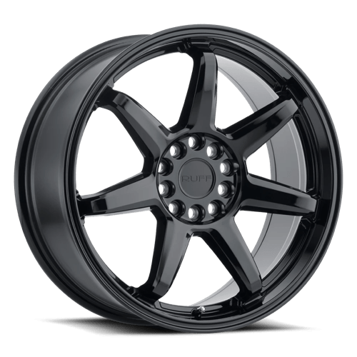 Ruff SHIFT Gloss Black 18x8 +38 5x100|5x114.3mm 72.1mm - WheelWiz