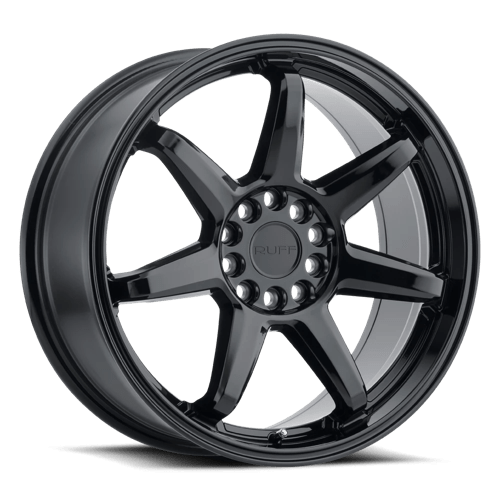 Ruff SHIFT Gloss Black 18x8 +38 5x112|5x120mm 72.1mm - WheelWiz