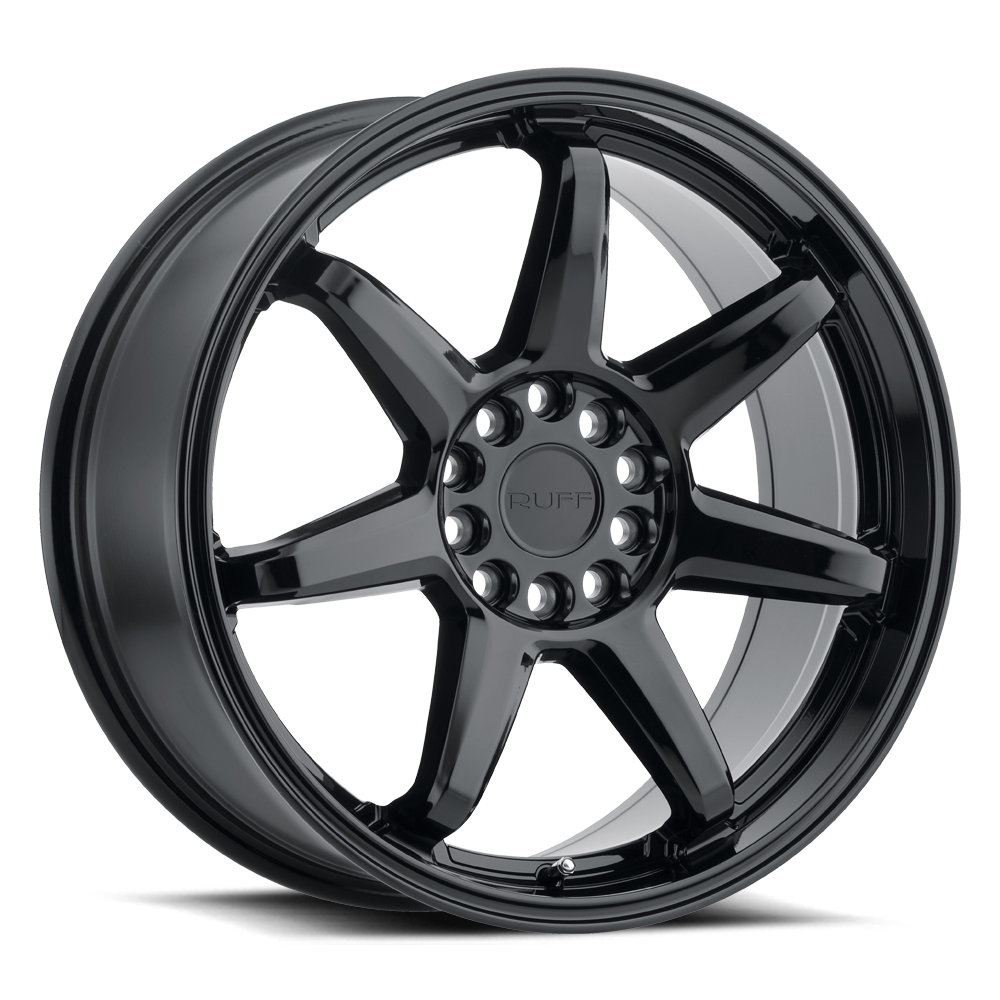 Ruff SHIFT Gloss Black 18x8 +38 4x100|4x114.3mm 72.1mm - WheelWiz