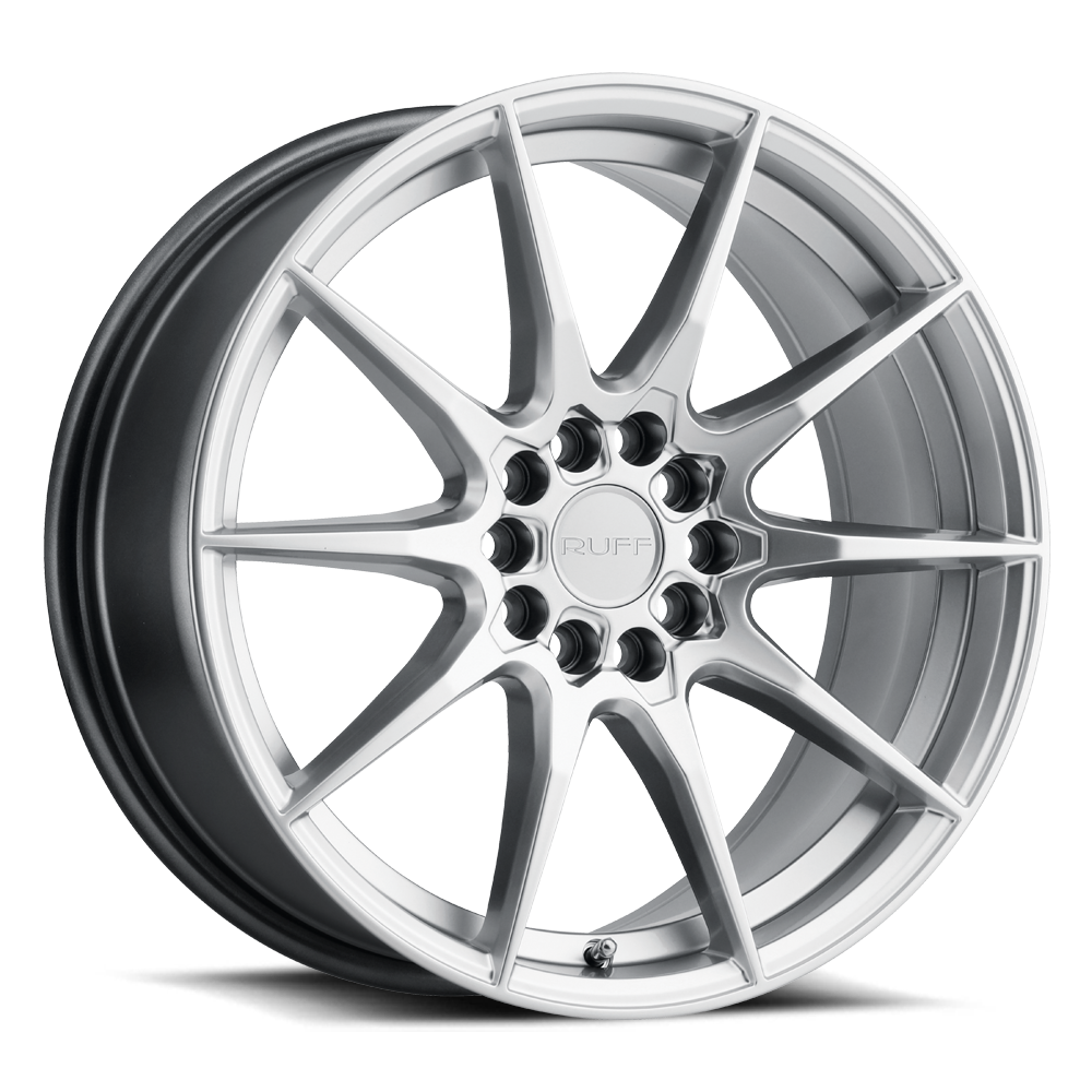 Ruff SPEEDSTER Hyper Silver 18x8 +38 5x100|5x114.3mm 72.1mm - WheelWiz