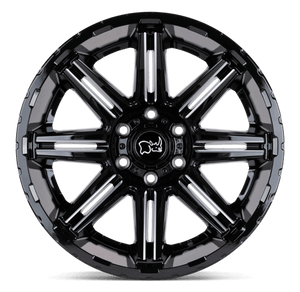 Black Rhino RAMPAGE Gloss Black W/ Mirror Cut Face 20x9.5 +12 6x135mm 87.1mm - Wheelwiz