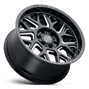 Black Rhino REAPER Gloss Black & Milled 22x11.5 -44 8x180mm 125.1mm - WheelWiz