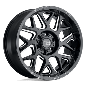 Black Rhino REAPER Gloss Black & Milled 20x9.5 -18 5x127mm 71.5mm - WheelWiz