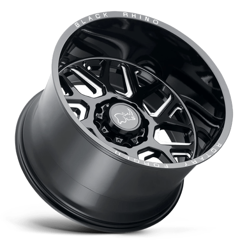 Black Rhino REAPER Gloss Black & Milled 22x14 -76 8x180mm 125.1mm - WheelWiz