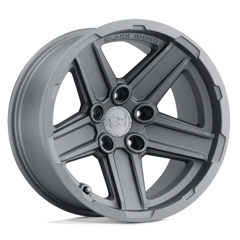 Black Rhino RECON Textured Gunmetal 17x9.5 -32 5x127mm 71.5mm - WheelWiz