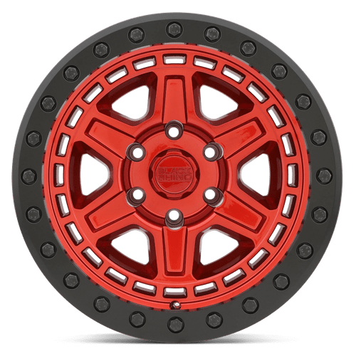 Black Rhino RENO Candy Red W/ Black Ring &amp; Bolts 17x8.5 -38 5x114.3mm 71.5mm - WheelWiz