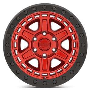 Black Rhino RENO Candy Red W Black Ring & Bolts 20x9.5 +18 6x114.3mm 76.1mm - Wheelwiz