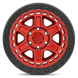 Black Rhino RENO Candy Red W/ Black Ring & Bolts 17x8.5 -38 5x114.3mm 71.5mm - WheelWiz