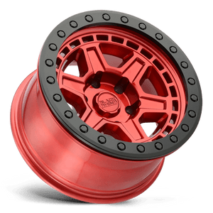Black Rhino RENO Candy Red W/ Black Ring & Bolt 18x9.5 0 5x127mm 71.5mm - Wheelwiz