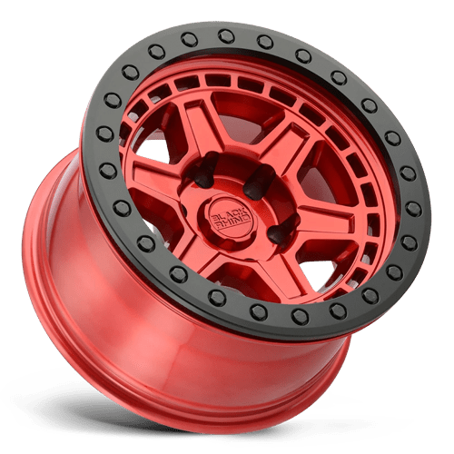Black Rhino RENO Candy Red W/ Black Ring &amp; Bolt 17x9 0 5x127mm 71.5mm - Wheelwiz