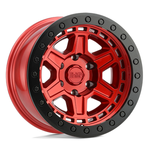 Black Rhino RENO Candy Red W/ Black Ring & Bolts 18x9.5 +12 5x150mm 110.1mm - WheelWiz