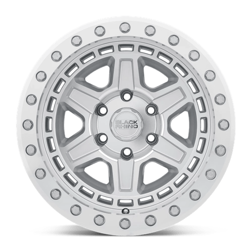 Black Rhino RENO Silver W/ Mirror Face Slvr Blt 17x8.5 -38 5x127mm 71.5mm - Wheelwiz