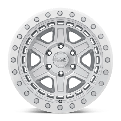 Black Rhino RENO Silver W/ Mirror Face &amp; Lip 17x9 0 6x139.7mm 112.1mm