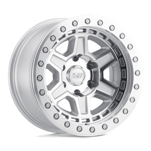 Black Rhino RENO Silver W/ Mirror Face & Silver Bolts 17x8.5 -30 6x139.7mm 112.1mm - WheelWiz