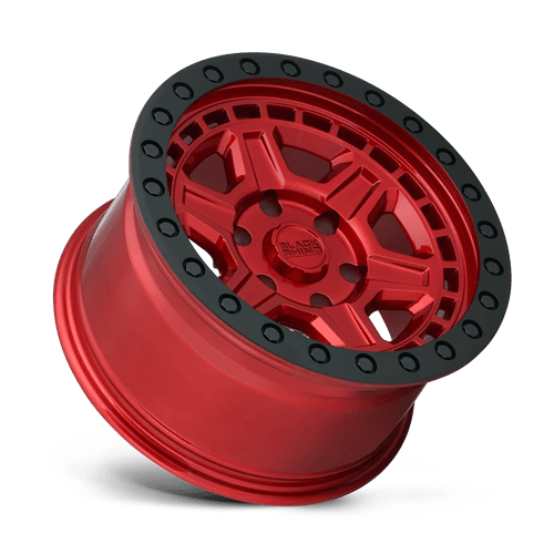 Black Rhino RENO Candy Red W/ Black Ring & Bolt 17x9 0 6x139.7mm 112.1mm - Wheelwiz