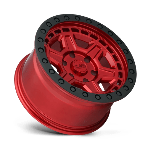 Black Rhino RENO Candy Red W/ Black Ring & Bolt 17x9 0 6x135mm 87.1mm - Wheelwiz