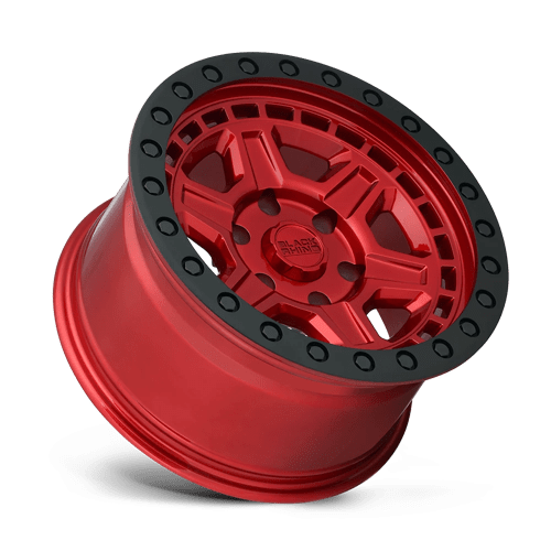 Black Rhino RENO Candy Red W/ Black Ring &amp; Bolts 17x8.5 0 6x135mm 87.1mm - WheelWiz