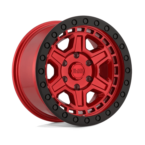 Black Rhino RENO Candy Red W/ Black Ring &amp; Bolt 17x9 0 6x139.7mm 112.1mm - Wheelwiz