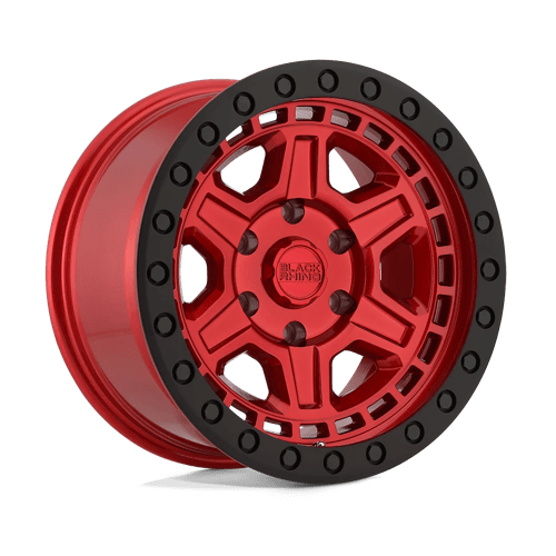Black Rhino RENO Candy Red W/ Black Ring & Bolts 17x8.5 0 6x139.7mm 112.1mm - WheelWiz