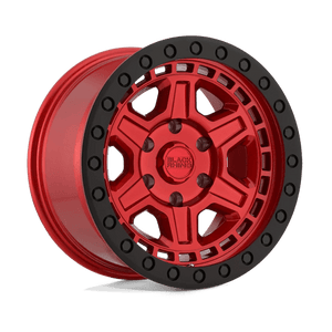 Black Rhino RENO Candy Red W/ Black Ring & Bolts 17x8.5 0 6x139.7mm 112.1mm - WheelWiz