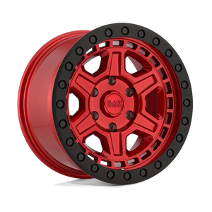 Black Rhino RENO Candy Red W/ Black Ring & Bolts 17x8.5 0 6x139.7mm 112.1mm - WheelWiz