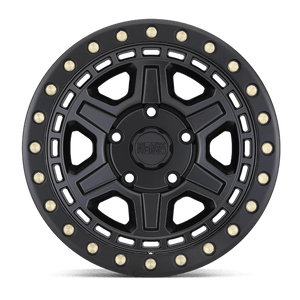 Black Rhino RENO Matte Black W/ Brass Bolts 17x9 -18 5x127mm 71.5mm - Wheelwiz