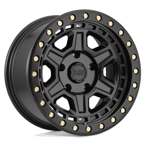 Black Rhino RENO Matte Black W/ Brass Bolts 18x9.5 0 5x127mm 71.5mm - WheelWiz