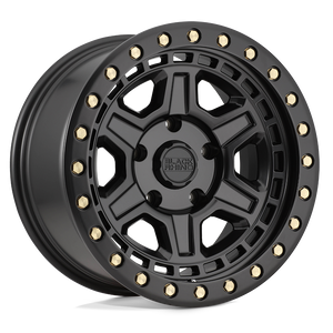 Black Rhino RENO Matte Black W/ Brass Bolts 20x9.5 +12 5x150mm 110.1mm - WheelWiz