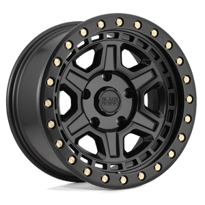Black Rhino RENO Matte Black W/ Brass Bolts 20x9.5 0 5x127mm 71.5mm - Wheelwiz