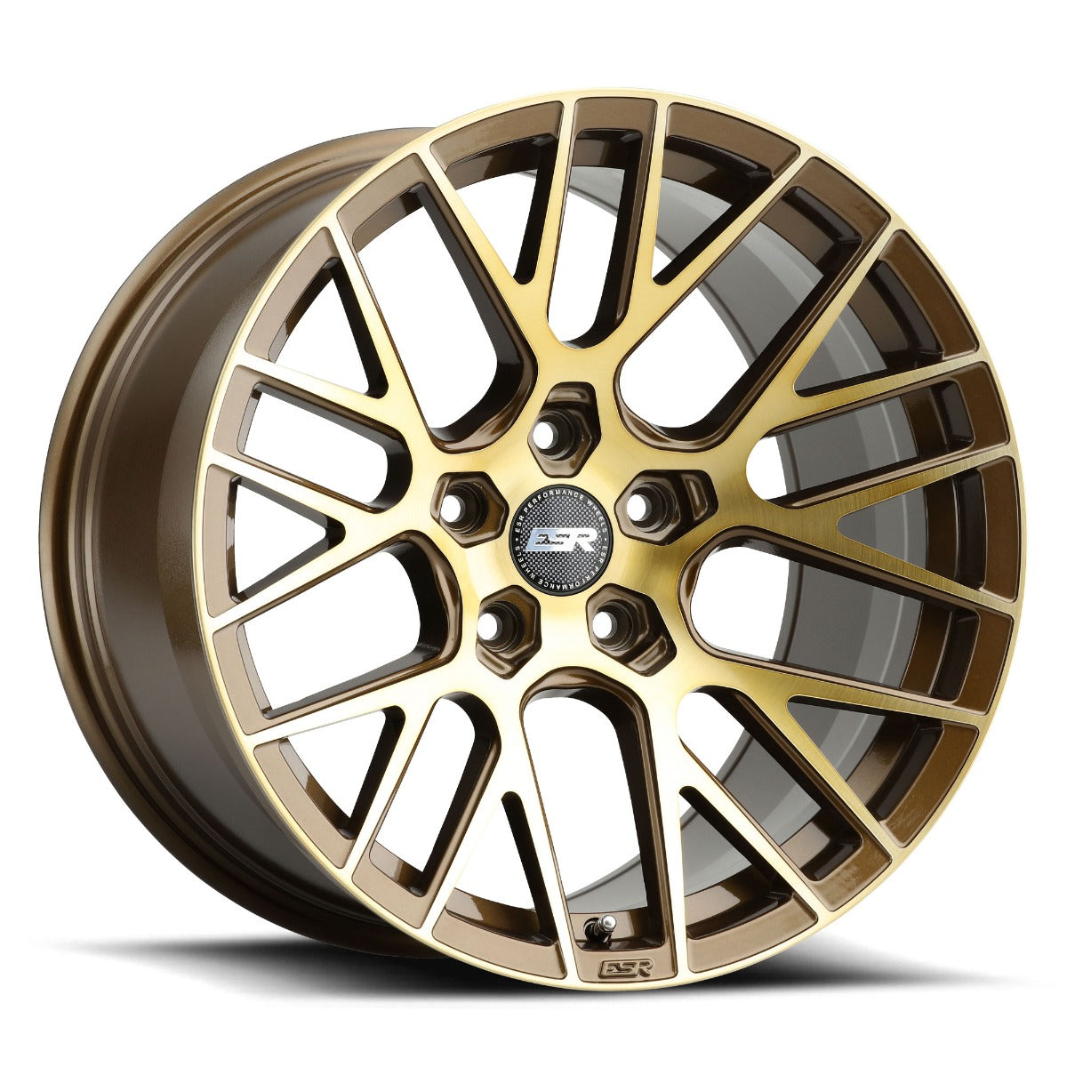 ESR Wheels RF11 GLOSS BRUSHED BRONZE 18x9.5 +22 5x100mm 72.6mm - Wheelwiz
