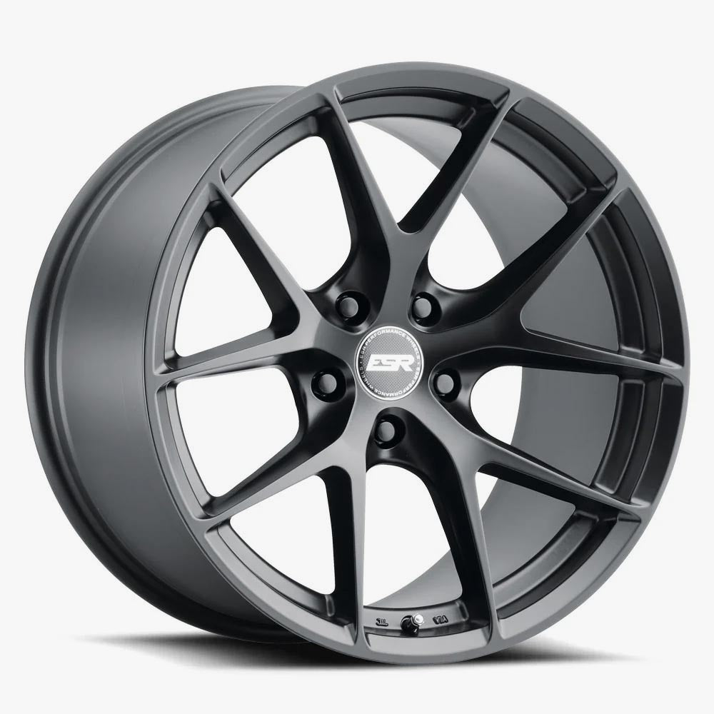 ESR RF2 Matte Black 18x8.5 +30 5x112mm 72.6mm - Wheelwiz