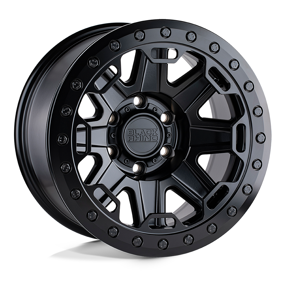 Black Rhino RIFT BEADLOCK Matte Black 17x8.5 -38 8x170mm 125.1mm - WheelWiz