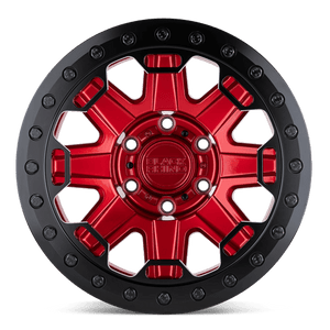 Black Rhino RIFT BEADLOCK Candy Red W/ Black Ring 17x8.5 -38 5x114.3mm 71.5mm - Wheelwiz