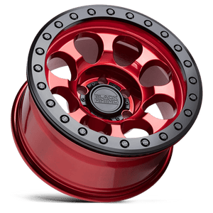 Black Rhino RIOT Candy Red W/ Black Ring & Bolt 17x8.5 0 6x139.7mm 112.1mm - Wheelwiz