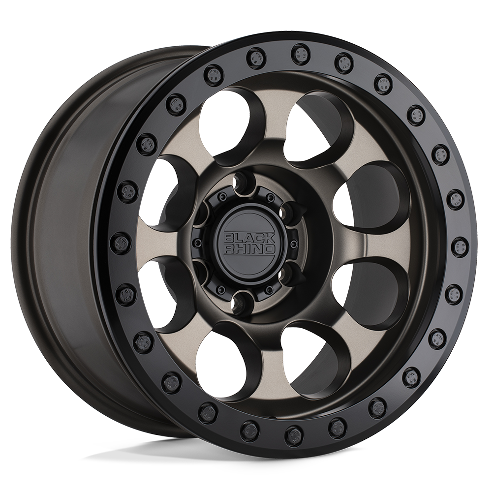 Black Rhino RIOT Matte Bronze W/ Black Ring &amp; Bolts 17x8.5 0 6x139.7mm 112.1mm - WheelWiz