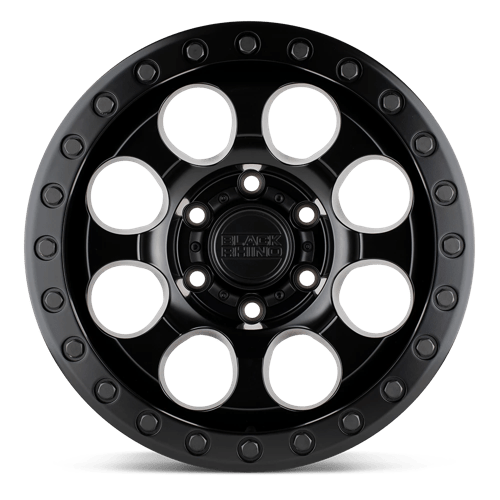 Black Rhino RIOT Matte Black 17x8.5 -38 8x165.1mm 125.1mm - WheelWiz